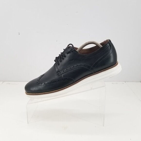 Cole Haan Original Grand Men's Size 9.5M Wingtip Dress Black Casual Shoe C26469 - Picture 5 of 11